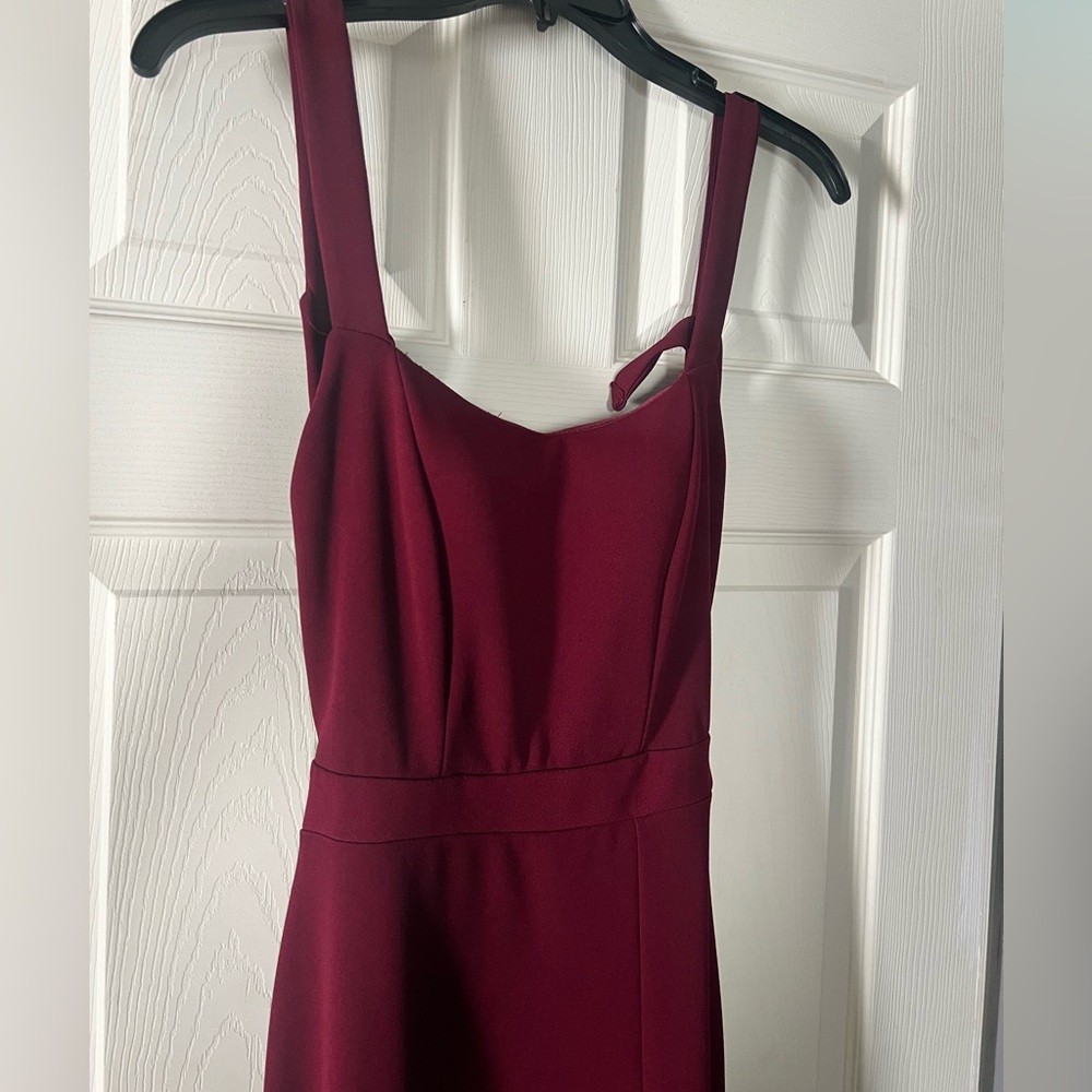 Burgundy bridesmaid dress!